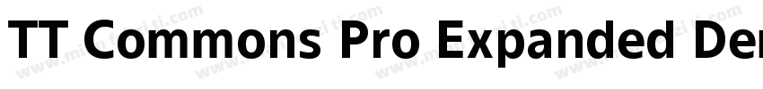 TT Commons Pro Expanded DemiBold字体转换